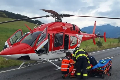 Čelná zrážka pri Svätom Kríži: Dvaja ťažko zranení