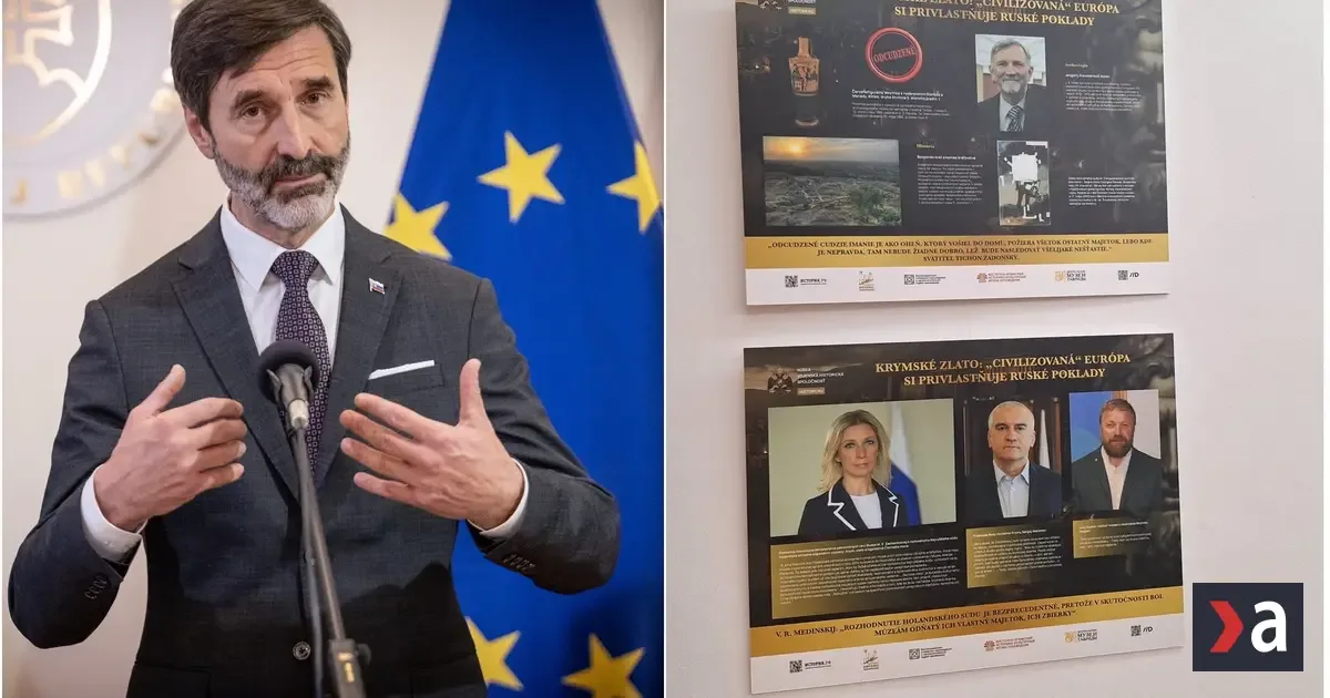 Slovensko odsúdilo výstavu o krymskom zlate, Rusi v Bratislave obhajujú anexiu Krymu